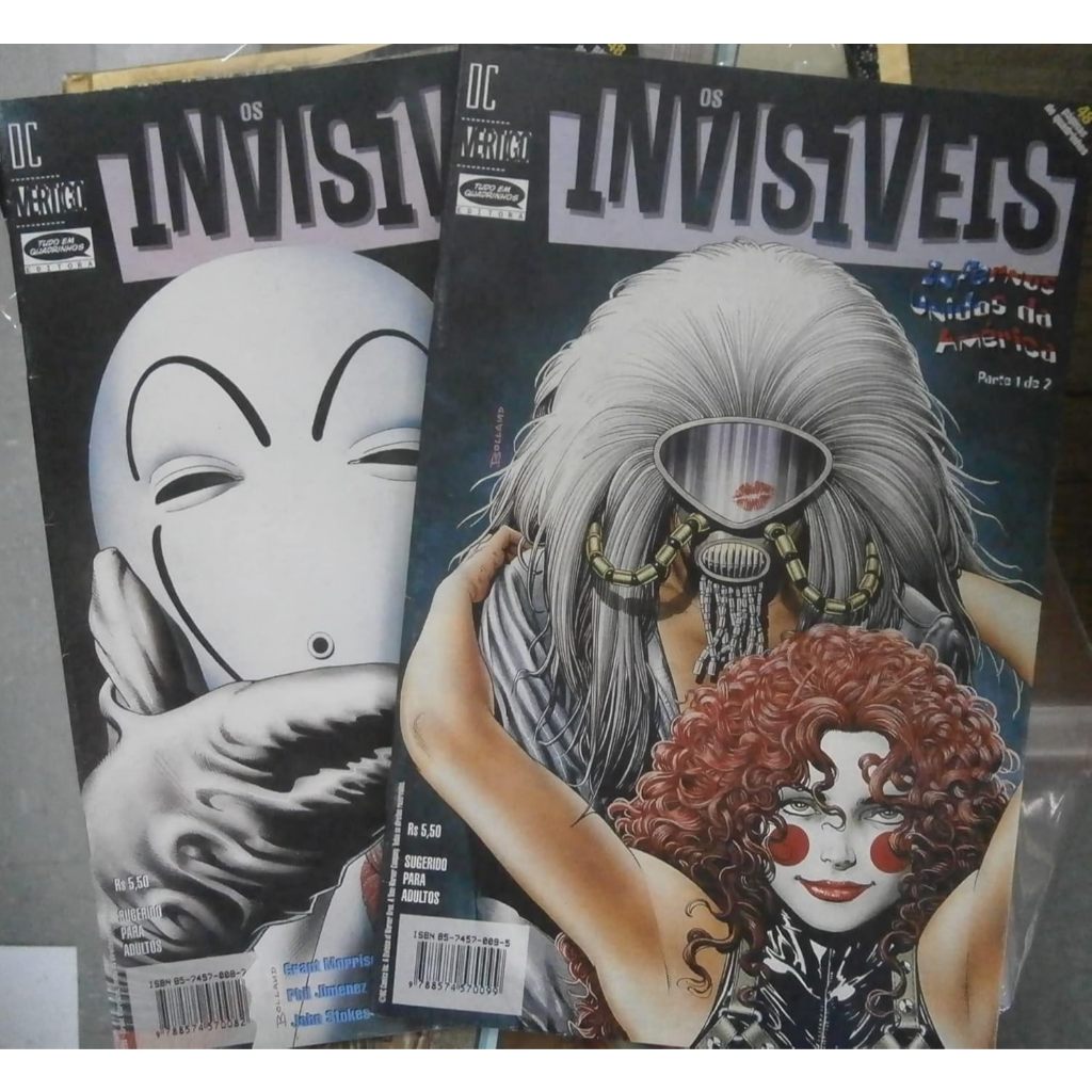 Invisíveis - Infernos Unidos da América - Grant Morrison - dois volumes