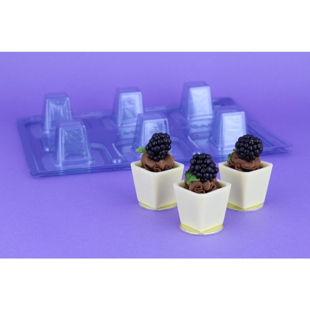 Forma BWB com Silicone (3 partes)  Para Chocolate - Cód 9433 Caixinha Alongada Doces Finos em Oferta na Shopee