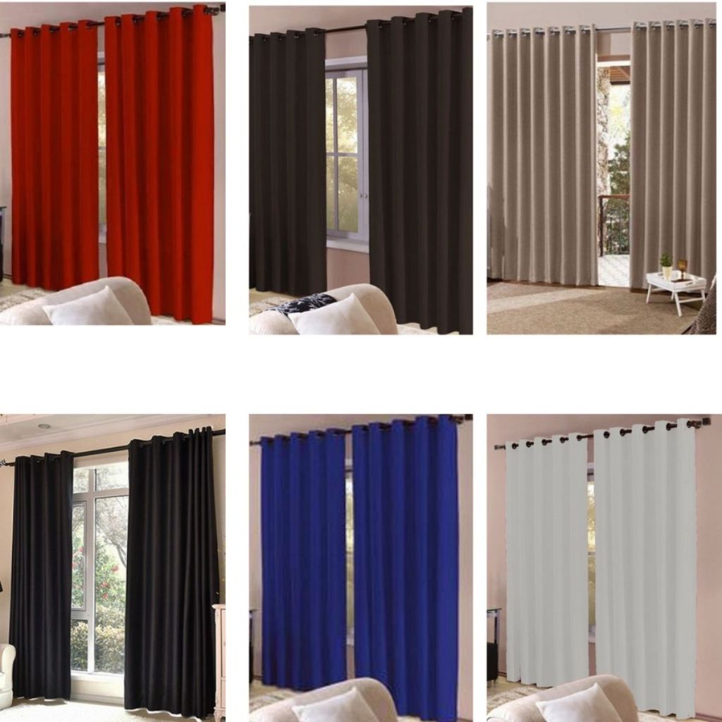Cortina Para Sala E Quarto 2,30 X 1,80 Metros Com Bainha/OFERTA DO DIA PROMOÇÃO