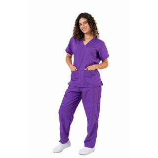 Conjunto de Pijama Cirúrgico Scrub Hospitalar Medicina Enfermagem Odonto Veterinária em Oferta na Shopee