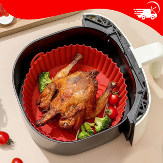 Forma De Silicone Para Cesto Fritadeira Airfryer Antiaderente Com Alça em Oferta na Shopee