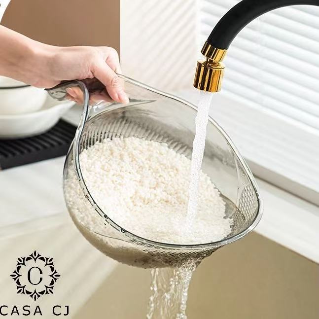 Escorredor Multiuso Tigela Com Alça Plástico Cesta Multifuncional Alimentos Legumes