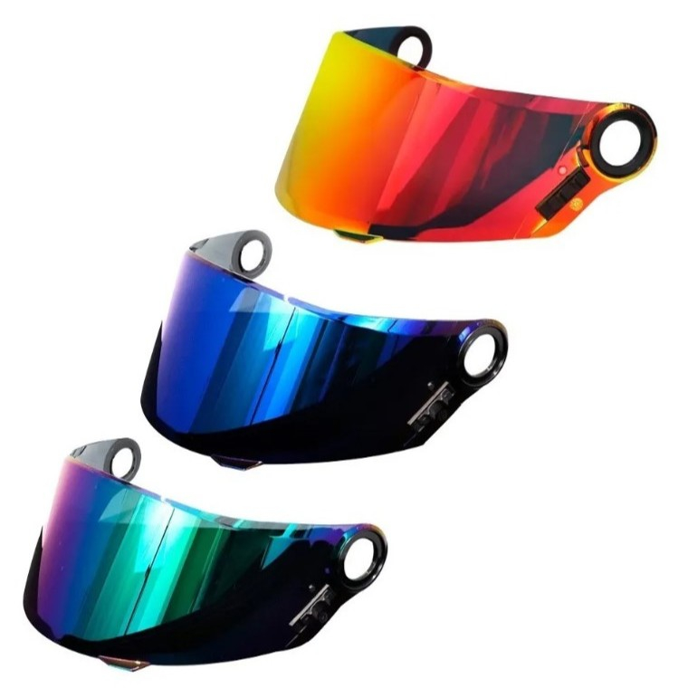 KIT 3 VISEIRAS CAPACETE FF358 DRAZE ULTRA STARWAR XDRON CAMALEÃO + AZUL + REVO VERMLHA ANTI RISCO