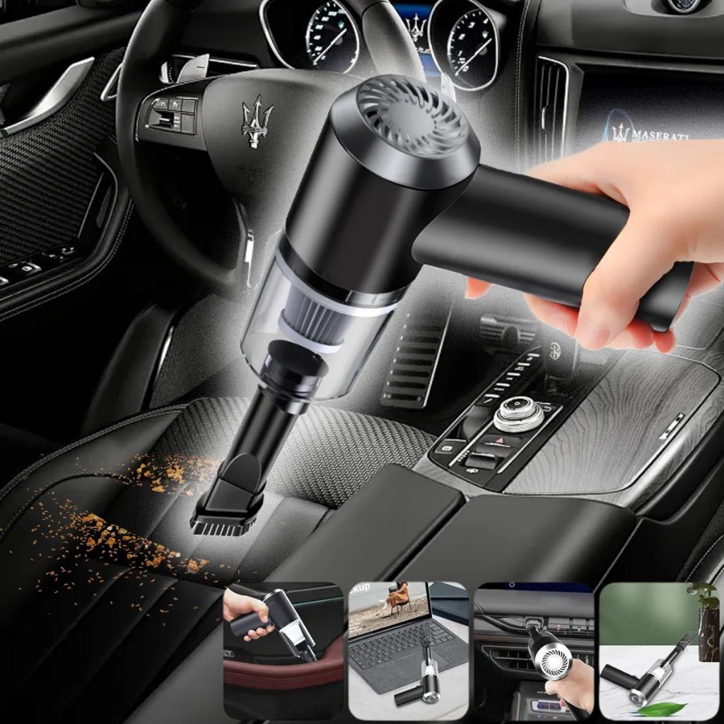 Aspirador Mini 3 Em 1 Sem Fio Recarregável Usb Portátil Multifuncional Eficiente Bateria Longa Duração