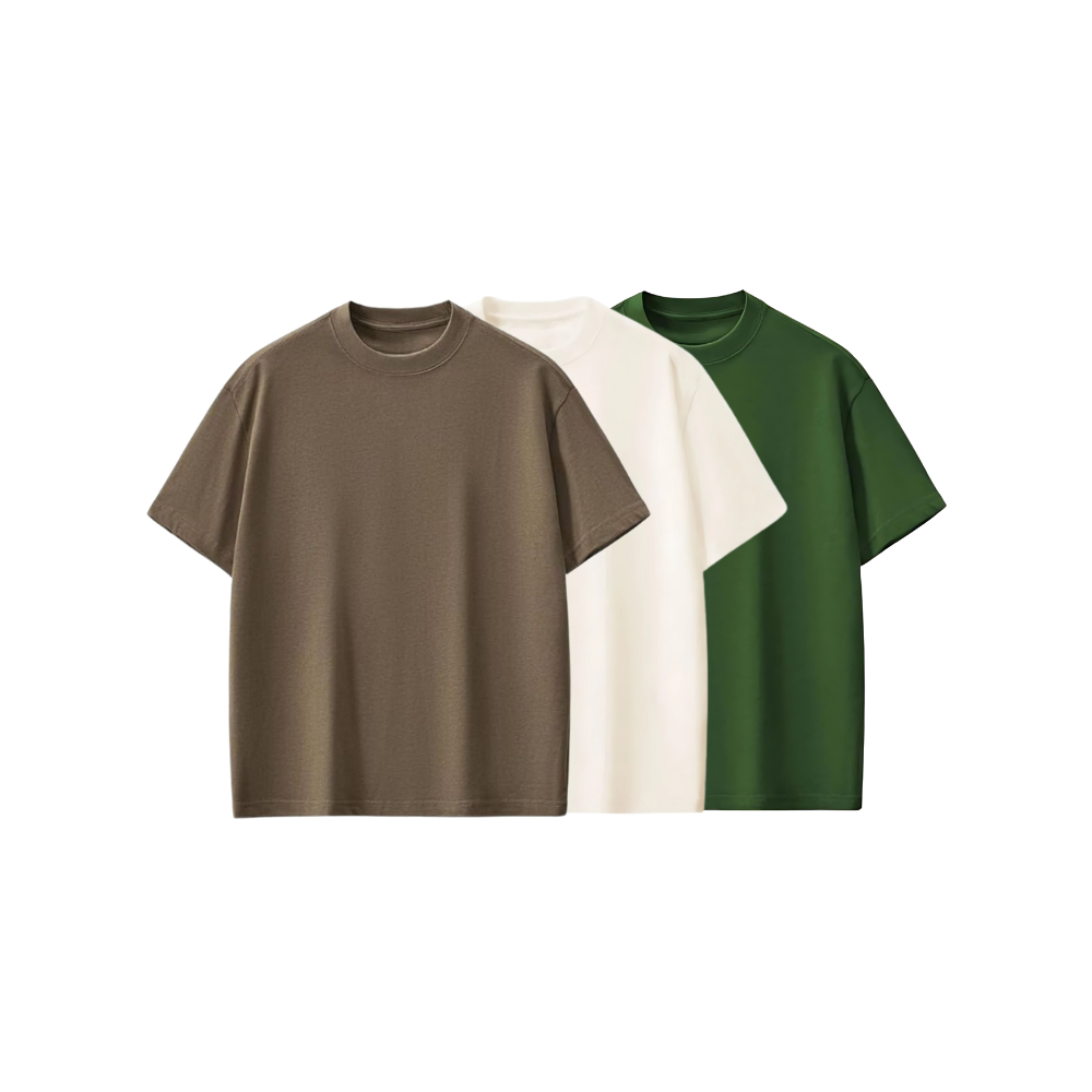 Kit 3 Camisetas Oversized Masculina Algodão Confortável ( M - G - GG )