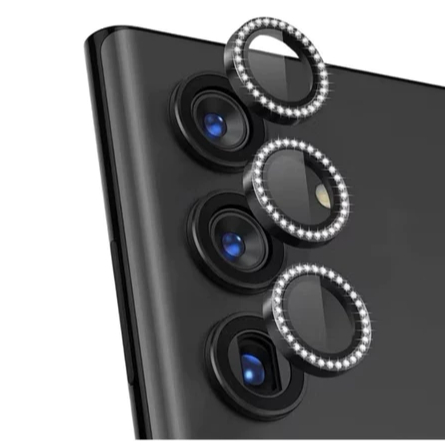 Kit Películas Lente Câmera Brilho brilhante Strass Para Samsung A05,A05S/A25,A06,A16,A14,A15/A34,A35/A55