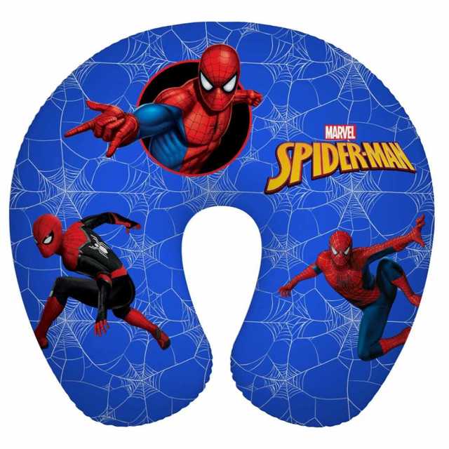 Almofada Travesseiro Protetor de Pescoço Silicone Viagem, Descanço Personagem Infantil Homem Aranha