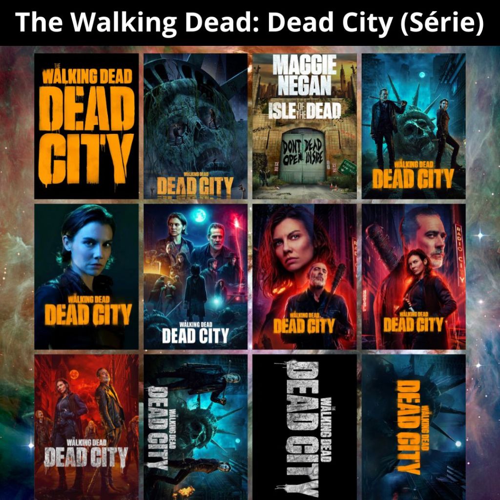 Placa Decorativa MDF (14x20cm ou 20x28cm) The Walking Dead: Dead City (Série) - Quadro Parede & Decoração