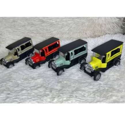 Carrinho Carro Miniatura Ferro Ford Antigo Abre Portas Colecionável Fricção