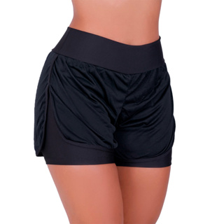 Short Roupa Academia Feminino Preto Duplo Caminhada e Corrida ORIGINAL DRI-FIT em Oferta na Shopee