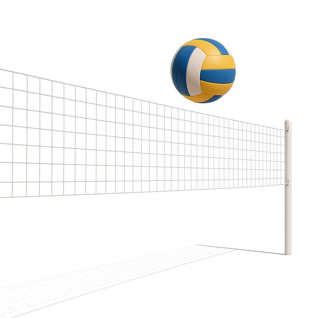 Rede de Vôlei 5m x1m Proteção U.V Fio De Nylon Sem Faixa