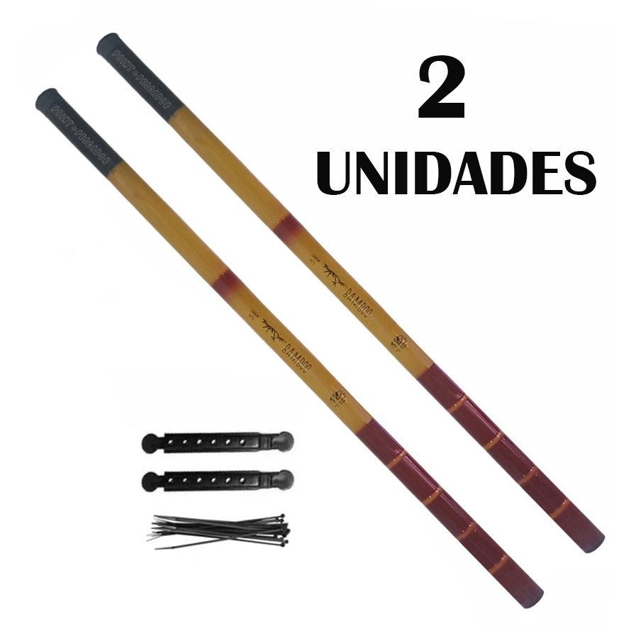 VARA TELESCÓPICA BAMBOO C/ 41% CARBONO ALBATROZ FISHING 2 UNIDADES