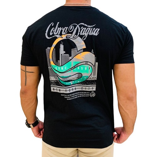 Camiseta Cobra D'água Malha 30.1 - Top de Linha em Oferta na Shopee