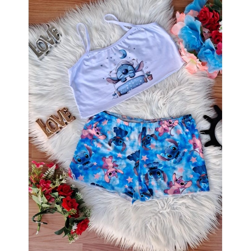 Baby doll pijama confortável em Oferta na Shopee