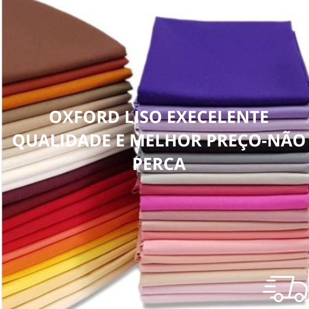 ​“Tecido Oxford Premium 1,50m Largura - 100% Poliéster - Grosso Sem Transparência - Por Metro