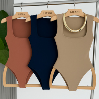 Body Feminino Quadrado Elegante Básico Forro Duplo Suplex Sem Manga Tendência promocional P M G GG Colante em Oferta na Shopee