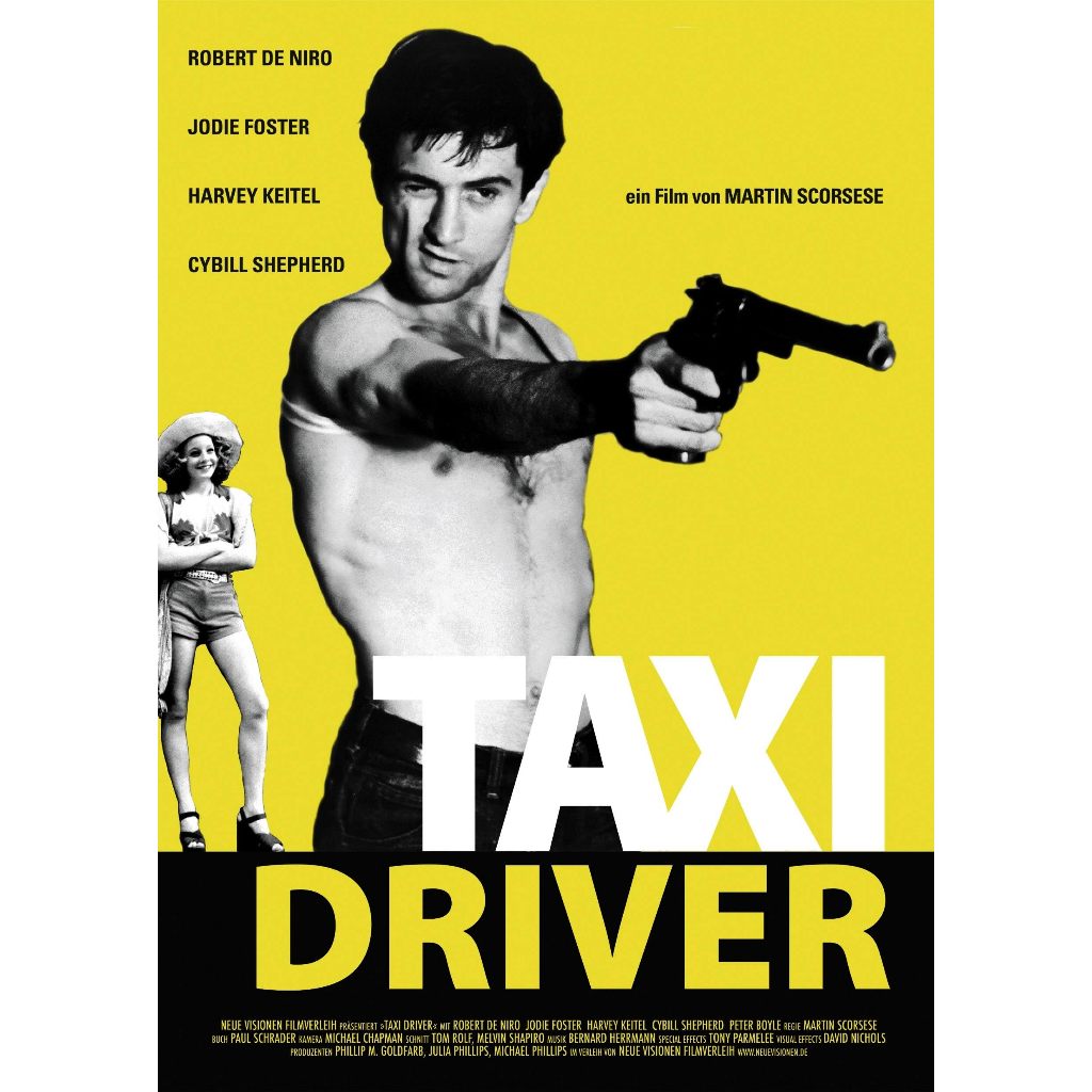 Poster Taxi Driver Tamanho Grande A3 Cartaz De Cinema - Quadro Filme Taxi Driver
