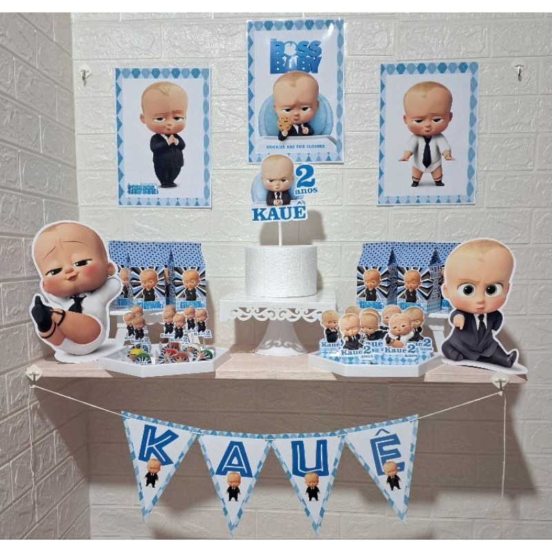 kit festa Personalizada só um bolinho lembrancinhas de aniversário MESVERSÁRIO PEGUE E MONTE poderoso chefinho