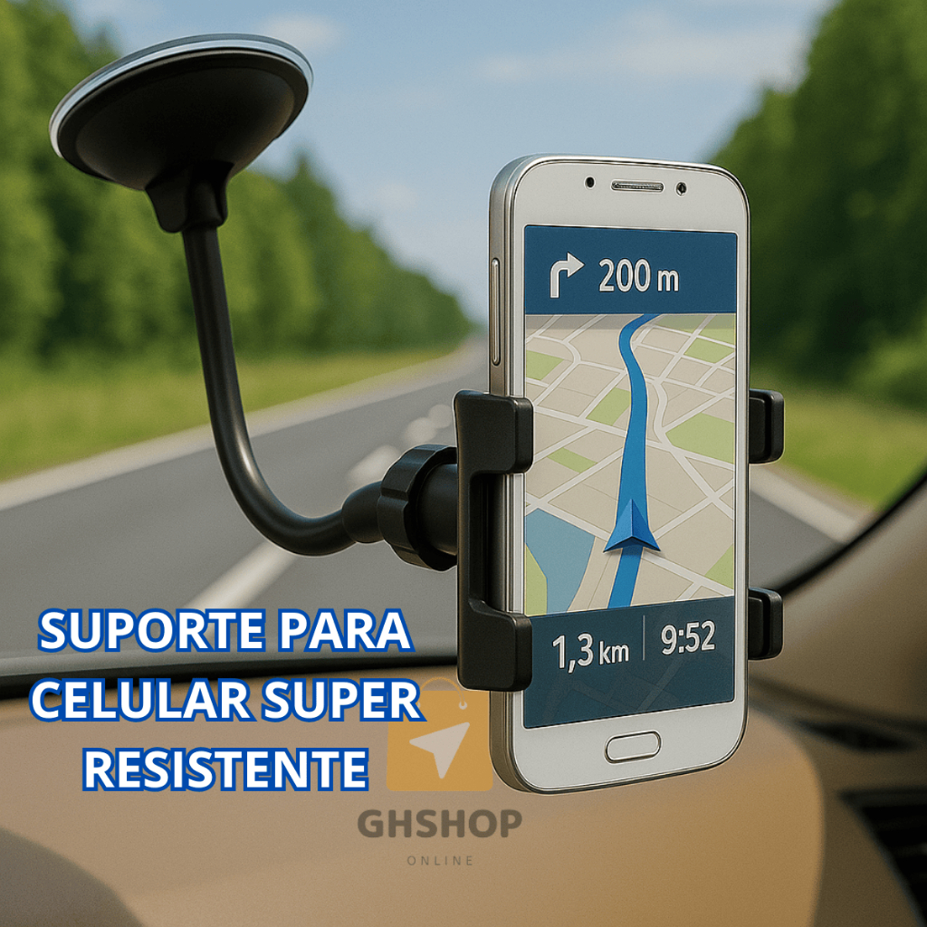 Suporte de Celular Para Carro Veicular Para Brisa Vidro Articulado 360°