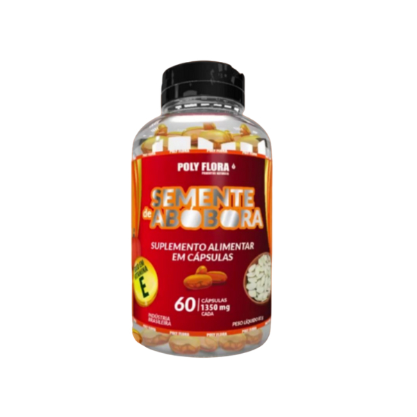Óleo de Semente de Abóbora 1350mg – Saúde da Próstata e Bexiga | 60 Cápsulas