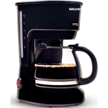 Cafeteira Mallory Aroma Plus 18x, Sistema Corta-Pingo, Placa Aquecedora, Filtro Reutilizável, Preparo Rápido