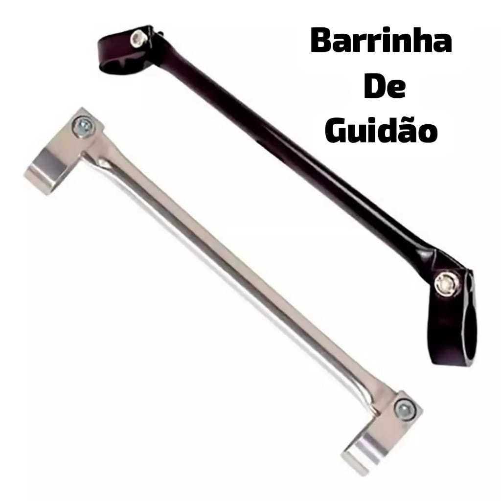Barra Travessa Barrinha De Guidão Moto Bike Preto ou cromado 190 mm