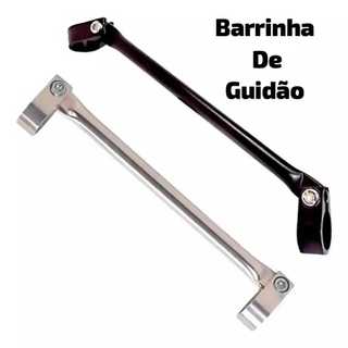 Barra Travessa Barrinha De Guidão Moto Bike Preto ou cromado 190 mm