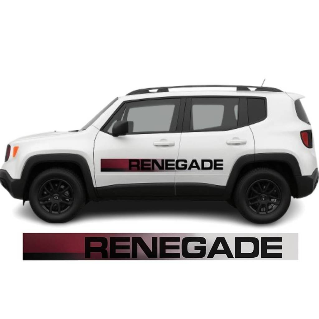 Adesivo Faixa Lateral Renegade 2020 Adesivo Laminado - Compatível