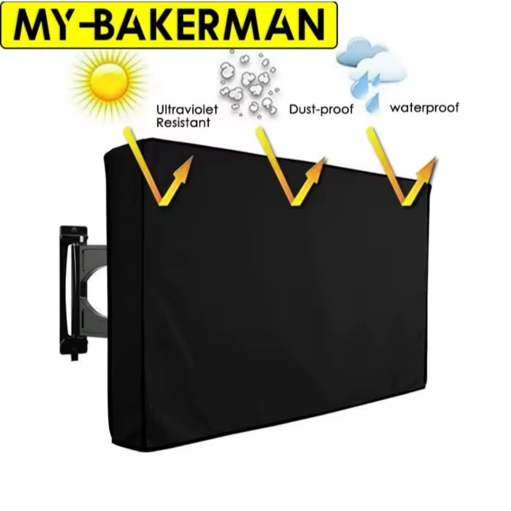 Imagem Capa de TV FECHADA ATRÁS Televisão Protetora Couro Imperméavel 32 á 75 Polegadas