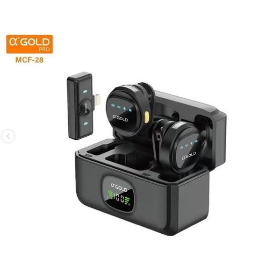 Microfone De Lapela A'Gold Profissional Sem fio Magnético Com Redução de Ruído por IA em Oferta na Shopee