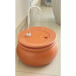 Fonte para Gatos e Cachorros Bebedouro de Cerâmica 2,5 litros CURVO