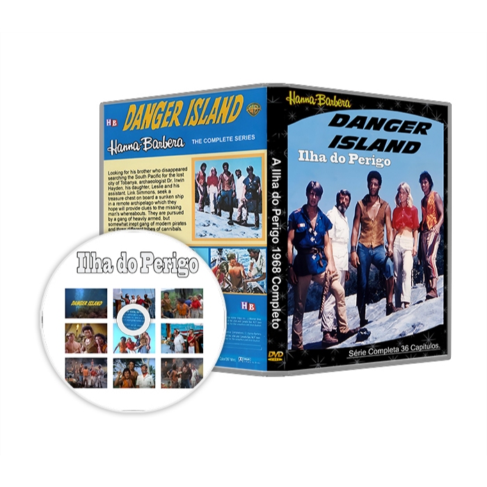 DVD A Ilha do Perigo 1968 Hanna Babera Completo