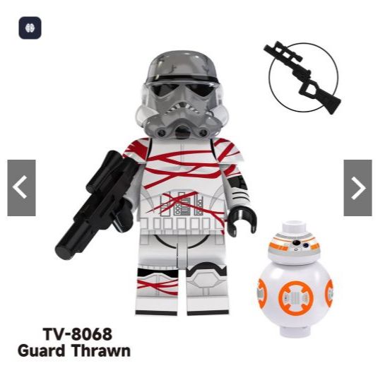 Boneco Clone Guard Trawn+ Droid Trooper Star War Mandalorian Colecionável TV8068