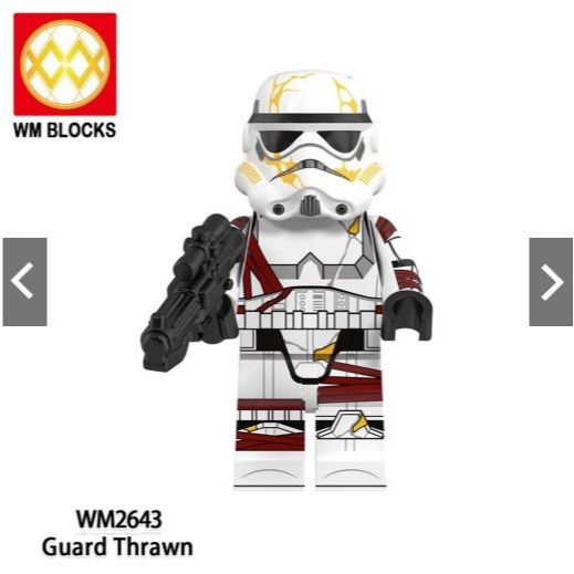 Boneco Clone Guard Trawn+ Droid Trooper Star War Mandalorian Colecionável WM2643