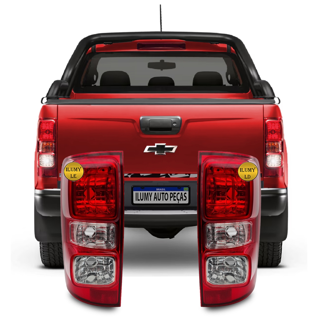 Par Sinaleira Traseira Chevrolet S10 2012 2013 2014 2015 2016 2017 2018 2019 2020 2021 2022 2023 2024