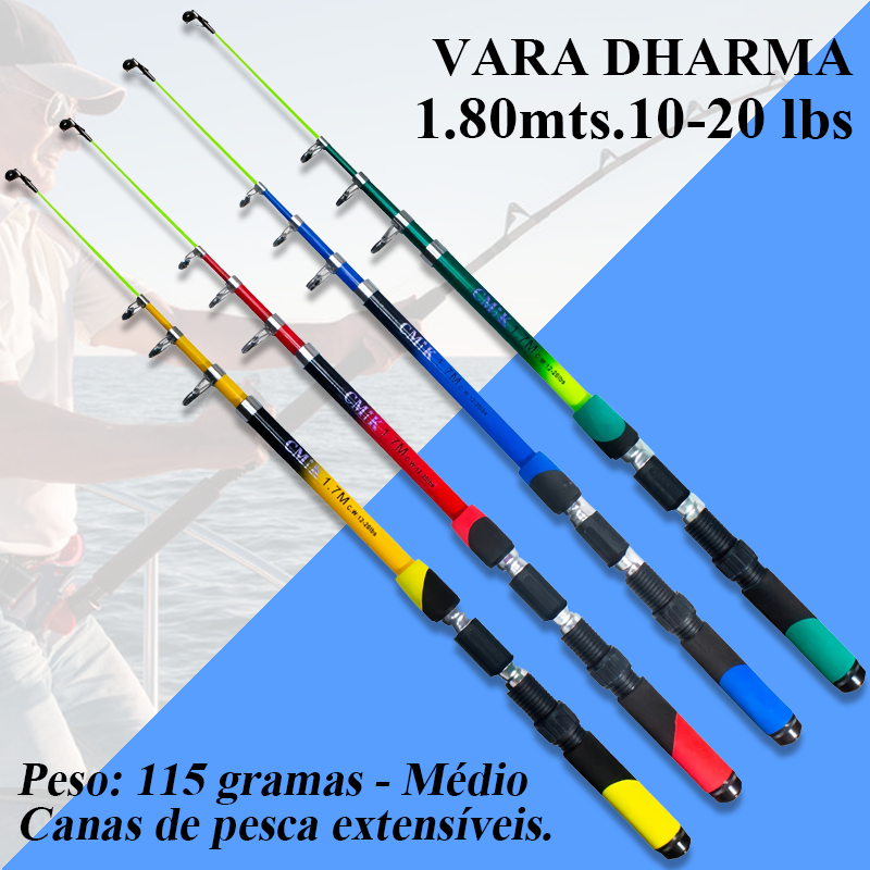 1.8M Vara De Pesca 60-120lbs Esportiva Ao Ar Livre Robalo Portátil