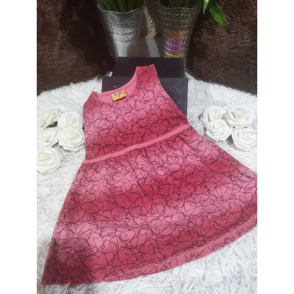 Vestido Infantil Feminino, Modelo Regata, Estampado, Tam: 2, Marca: Bauerbauer1977