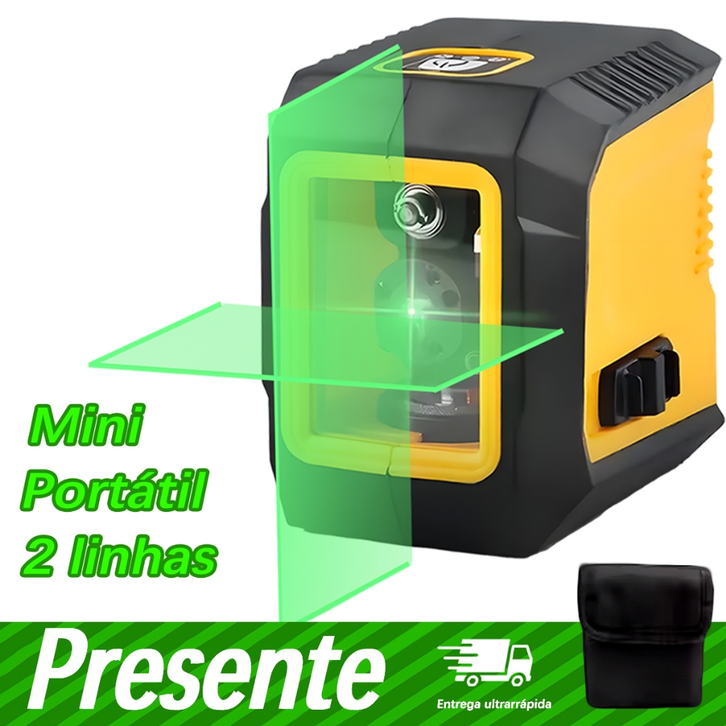 Nível A Laser 2 Linhas 20M Auto Nivelamento Portátil Profissional