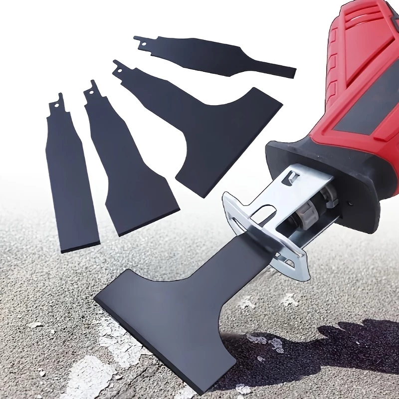 Kit 4 pcs Raspador Plano Tintas Piso Vidro Cerâmica Azulejo Conjunto de Lâminas de Sabre para Serra Recíproca