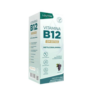 Vitamina B12 em Gotas 20Ml Sabor Uva 20Ml em Oferta na Shopee