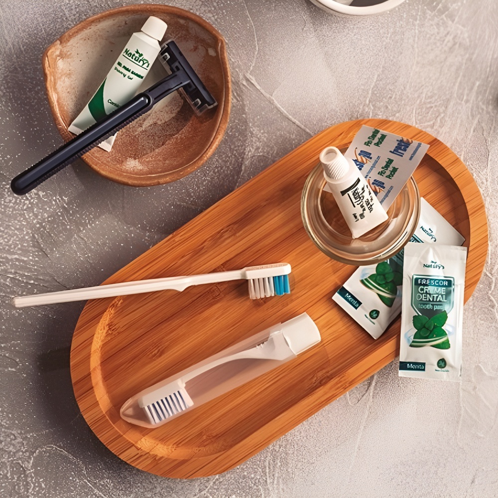 Kit 50 Escova Dental Descartável Hotel Pet Doação Motel