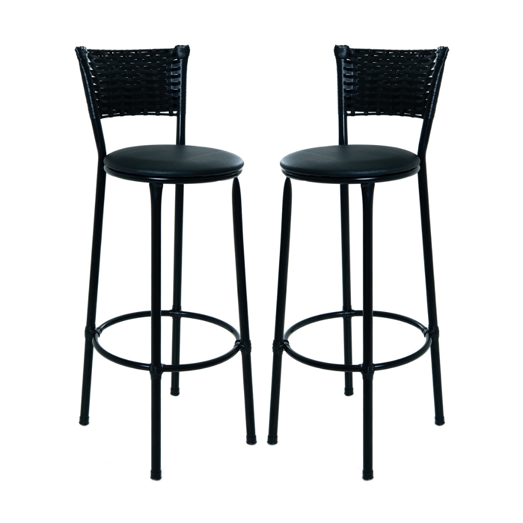 2 banquetas alta junco PRETO cozinha bancada balcão bares área gourmet fibra sintética em Oferta na Shopee