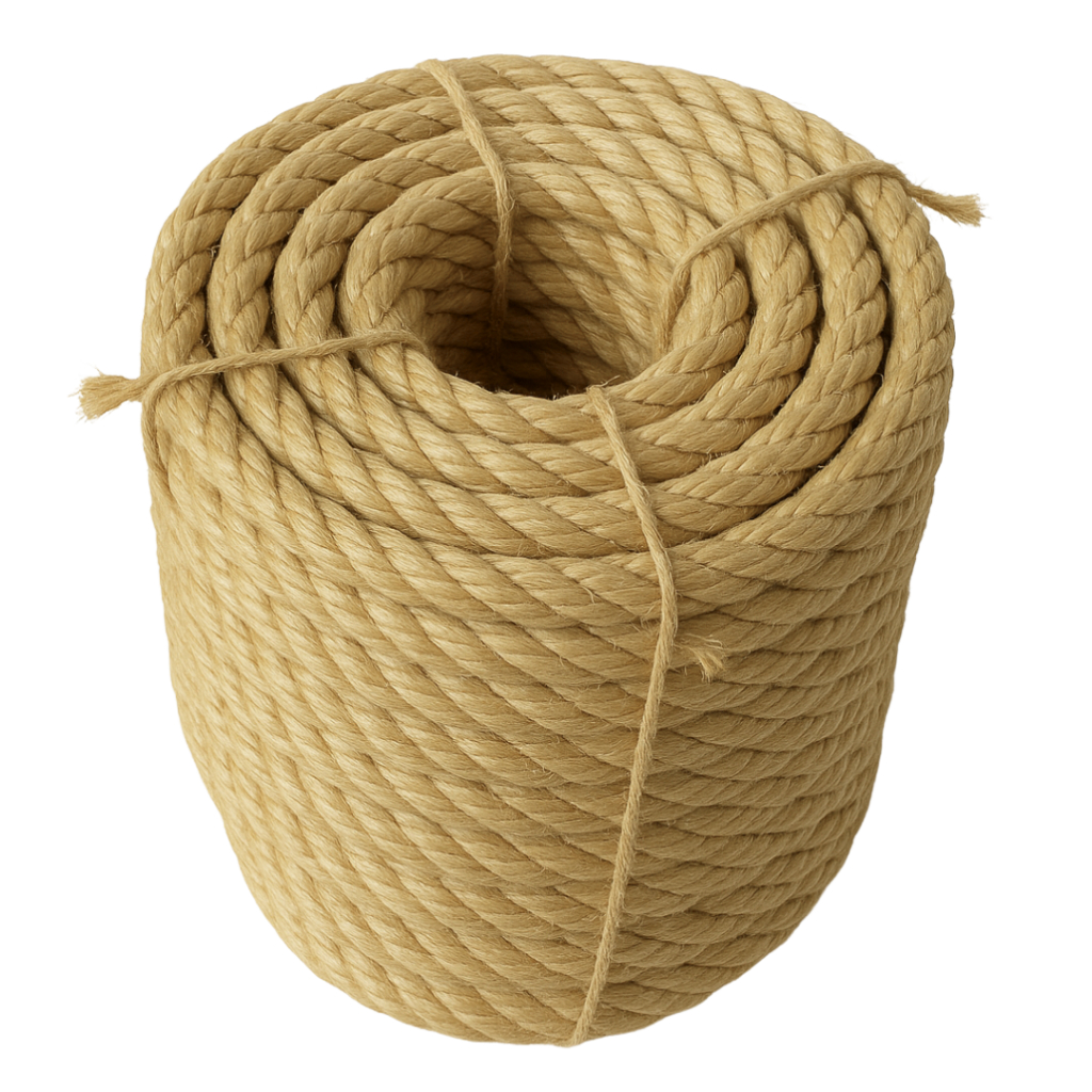 Corda De Sisal 14mm Rolo 50 Mts Reforçada Trança Arranhador Gato Decoração Artesanato Construção em Oferta na Shopee