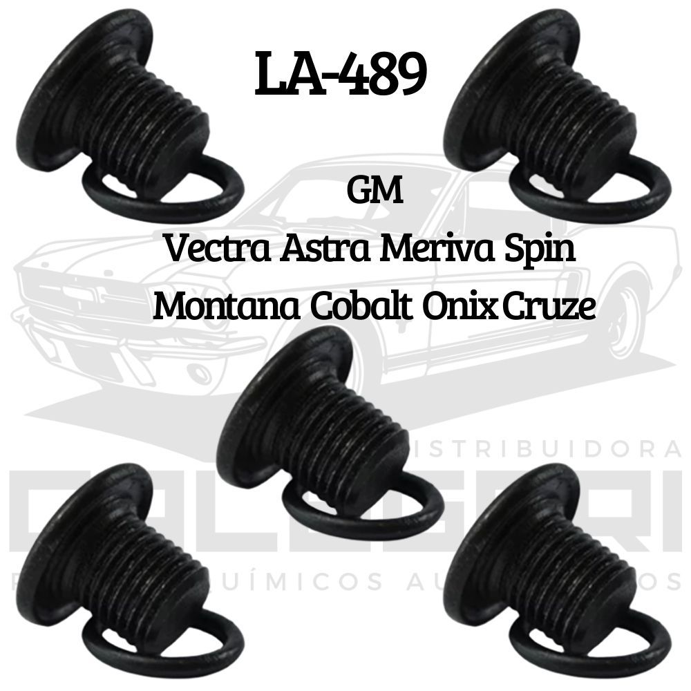 Bujão Carter C/ Anel Gm Vectra Astra Corsa Meriva Zafira Montava Motor Flex Rosca M14 LA-489