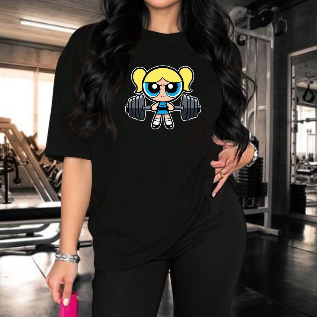 Camiseta Feminina Academia Estilosa As Meninas Poderosas Treino