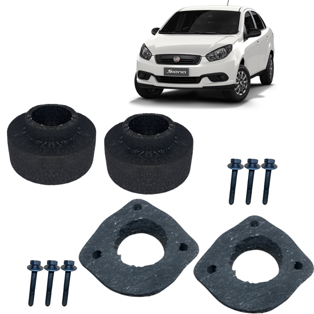 Grand Siena Kit Calço de Mola Dianteiro 5cm Traseiro 4cm