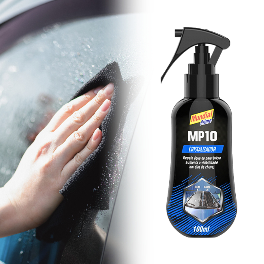 Cristalizador MP10 Limpa vidros repele água parabrisa visibilidade repelência janela 100ml em Oferta na Shopee