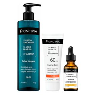 Kit Principia Trio GL + VC + Protetor Solar Facial PS-01 em Oferta na Shopee