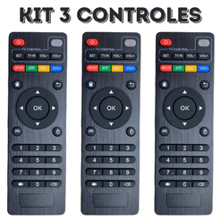 Controle Remoto para TV Compatível, Prático e de Alta Qualidade B.0x Kit com 3 Controles
