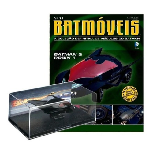 Batmóvel eaglemoss  Edição 11 Batman and Robin + Revista, Item de Coleção !